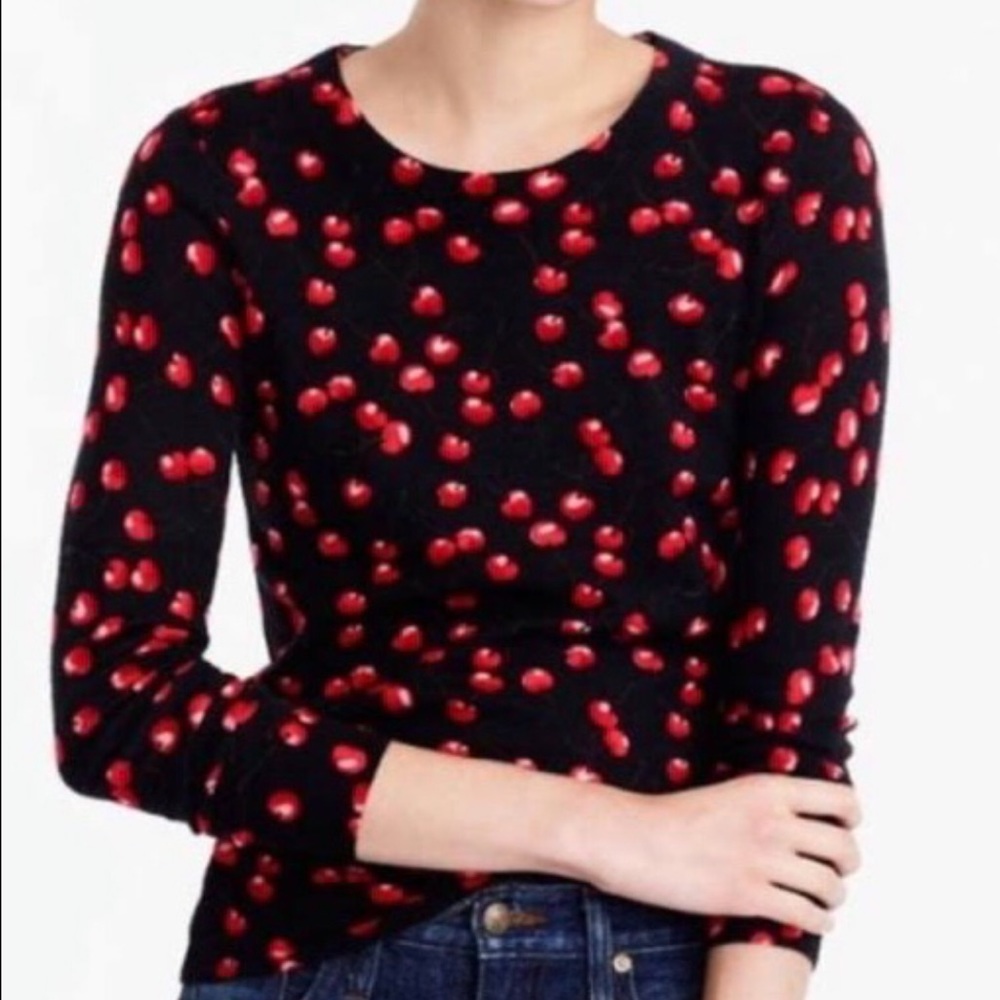 J. Crew Cherry Tippi Sweater Size S